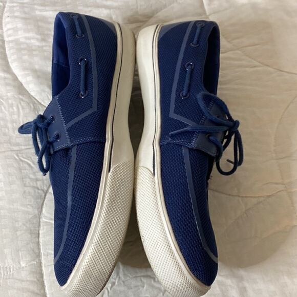 Lands End Mens Lightweight Boat Shoes Blue 13D - Picture 4 of 11